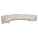 Charlotte 8 - piece Upholstered Modular Sectional Sofa Ivory - Walo Furniture