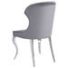 Cheyanne Upholstered Dining Side Chair Grey (Set of 2) - Walo Furniture