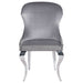 Cheyanne Upholstered Dining Side Chair Grey (Set of 2) - Walo Furniture