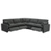 Collins 5 - piece Modular Power Reclining Sectional Dark Grey - Walo Furniture