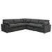 Collins 5 - piece Modular Power Reclining Sectional Dark Grey - Walo Furniture