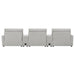 Collins 5 - piece Power Reclining Home Theater Seating Grey - Walo Furniture