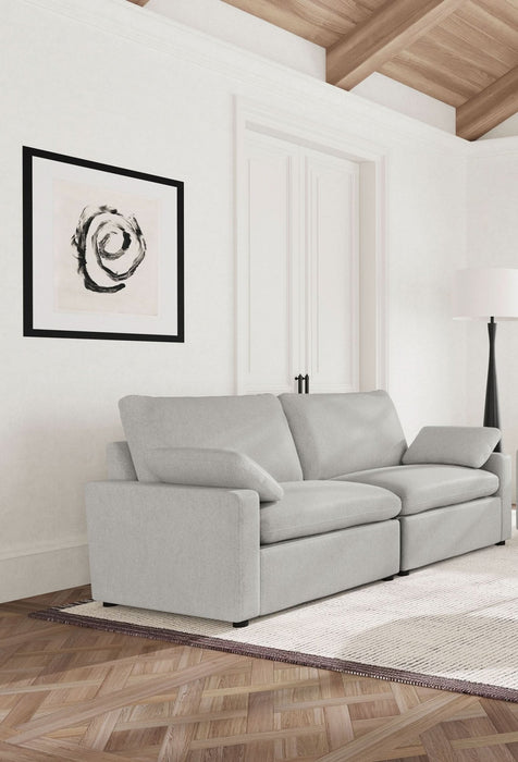 Collins Modular Power Loveseat Grey - Walo Furniture