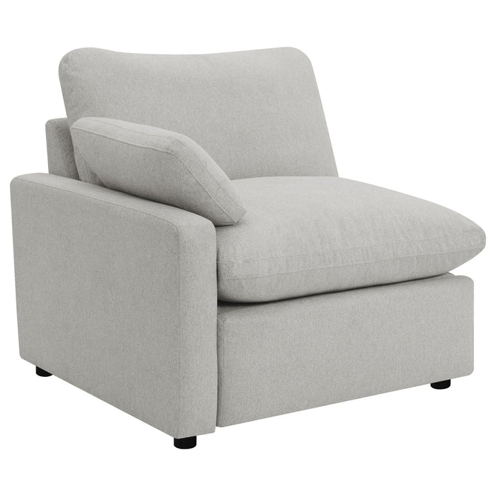 Collins Modular Power Loveseat Grey - Walo Furniture