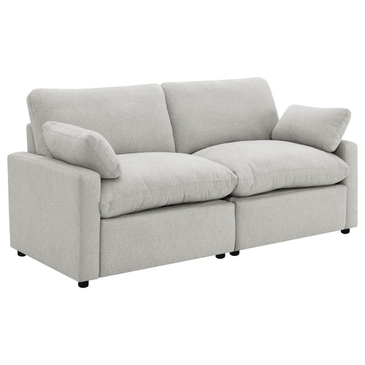 Collins Modular Power Loveseat Grey - Walo Furniture