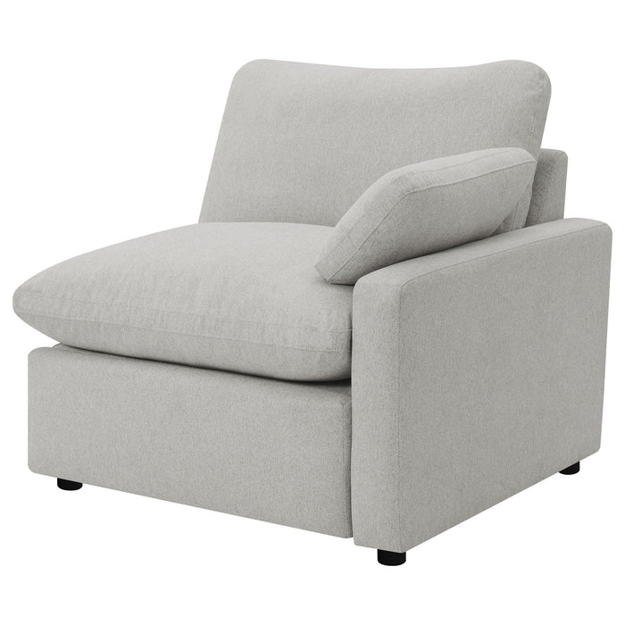 Collins Modular Power Loveseat Grey - Walo Furniture