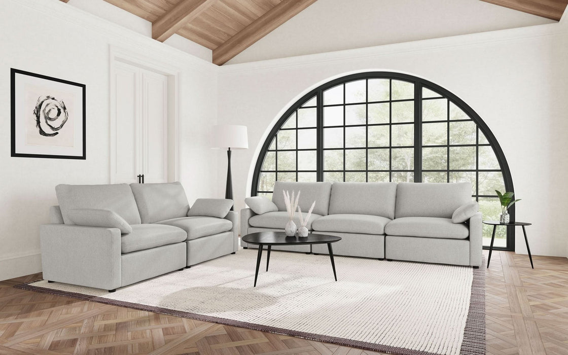 Collins Modular Power Loveseat Grey - Walo Furniture