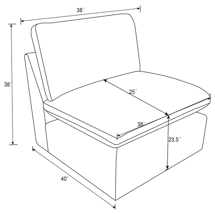 Collins Modular Power Sofa Grey - Walo Furniture