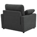 Collins Upholstered Power Recliner Chair Dark Grey - Walo Furniture