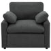 Collins Upholstered Power Recliner Chair Dark Grey - Walo Furniture