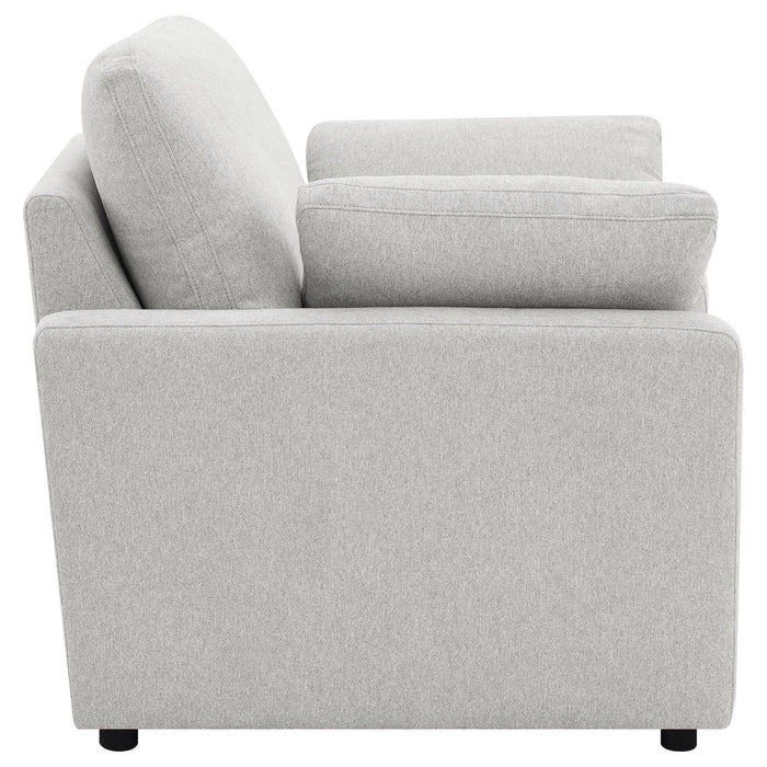 Collins Upholstered Power Recliner Chair Grey - Walo Furniture