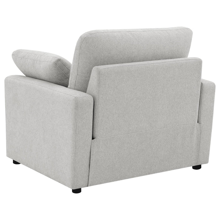 Collins Upholstered Power Recliner Chair Grey - Walo Furniture