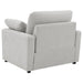 Collins Upholstered Power Recliner Chair Grey - Walo Furniture