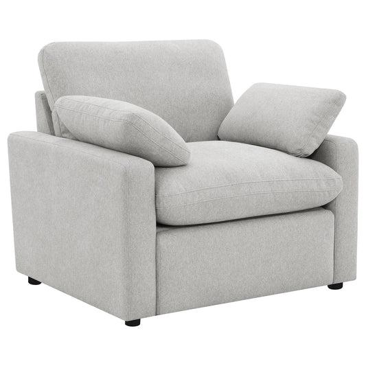 Collins Upholstered Power Recliner Chair Grey - Walo Furniture