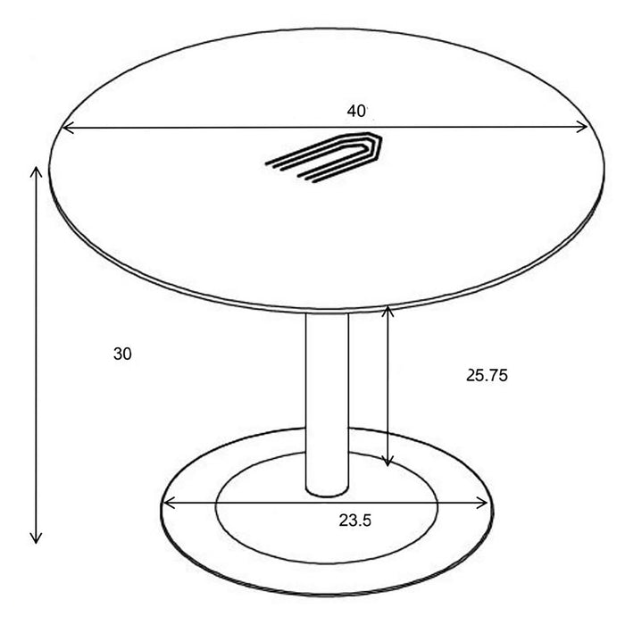 Cora Round 40 - inch Wood Top Dining Table Brown Walnut - Walo Furniture