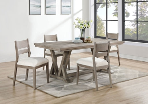 Cornelia 5 - piece Rectangular Dining Table Set Coastal Grey - Walo Furniture