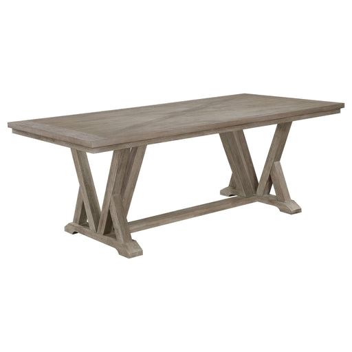 Cornelia Rectangular 82 - inch Dining Table Coastal Grey - Walo Furniture