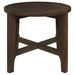 Cota 2 - piece Solid Wood Coffee and End Table Set Dark Brown - Walo Furniture