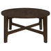 Cota 2 - piece Solid Wood Coffee and End Table Set Dark Brown - Walo Furniture