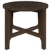 Cota 3 - piece Solid Wood Coffee and End Table Set Dark Brown - Walo Furniture