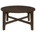 Cota 3 - piece Solid Wood Coffee and End Table Set Dark Brown - Walo Furniture