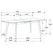 Crestmont 5 - piece Extension Leaf Dining Table Set Black - Walo Furniture