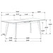 Crestmont 7 - piece Extension Leaf Dining Table Set Black - Walo Furniture