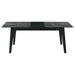 Crestmont 78 - inch Extension Dining Table Black Faux Marble - Walo Furniture