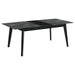 Crestmont 78 - inch Extension Dining Table Black Faux Marble - Walo Furniture