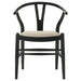 Crestmont Wood Wishbone Dining Side Chair Black (Set of 2) - Walo Furniture