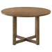 Crestmore 46 - inch Round Wood Dining Table Walnut - Walo Furniture