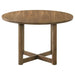 Crestmore 46 - inch Round Wood Dining Table Walnut - Walo Furniture