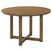 Crestmore 46 - inch Round Wood Dining Table Walnut - Walo Furniture