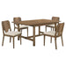 Crestmore 5 - piece Rectangular Dining Table Set Walnut - Walo Furniture