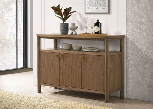 Crestmore 52 - inch Dining Cabinet Sideboard Buffet Walnut - Walo Furniture