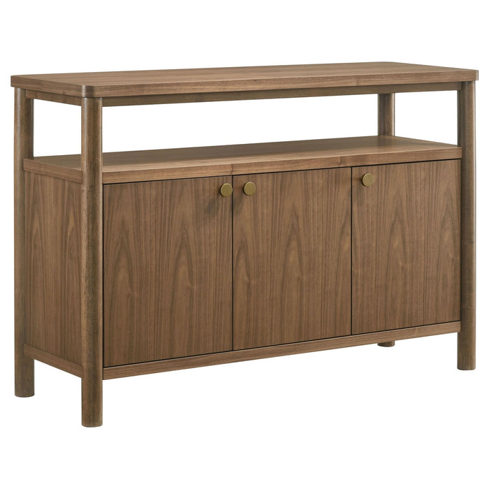 Crestmore 52 - inch Dining Cabinet Sideboard Buffet Walnut - Walo Furniture