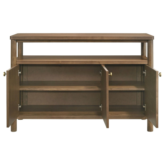 Crestmore 52 - inch Dining Cabinet Sideboard Buffet Walnut - Walo Furniture