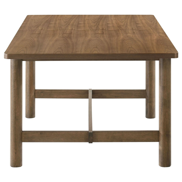 Crestmore 71 - inch Rectangular Wood Dining Table Walnut - Walo Furniture