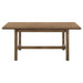 Crestmore 71 - inch Rectangular Wood Dining Table Walnut - Walo Furniture