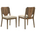 Crestmore Dining Chair Upholstered Seat Walnut (Set of 2) - Walo Furniture