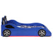 Cruiser Wood Twin LED Race Car Bed and 7 - inch Mattress Blue - Walo Furniture