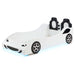 Cruiser Wood Twin LED Race Car Bed White - Walo Furniture