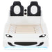 Cruiser Wood Twin LED Race Car Bed White - Walo Furniture