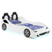 Cruiser Wood Twin LED Race Car Bed White - Walo Furniture