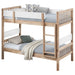 Dakota Wood Twin Over Twin Bunk Bed Natural - Walo Furniture