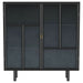 Dalia 2 - door Accent Storage Cabinet with Shelving Black - Walo Furniture