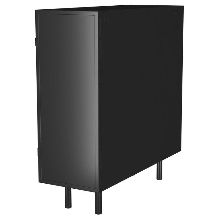 Dalia 2 - door Accent Storage Cabinet with Shelving Black - Walo Furniture