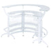 Dallas 3 - piece Curved Freestanding Home Bar Cabinet White - Walo Furniture