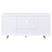 Dalton 2 - door Storage Cabinet White and Distressed Pine - Walo Furniture