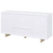 Dalton 2 - door Storage Cabinet White and Distressed Pine - Walo Furniture